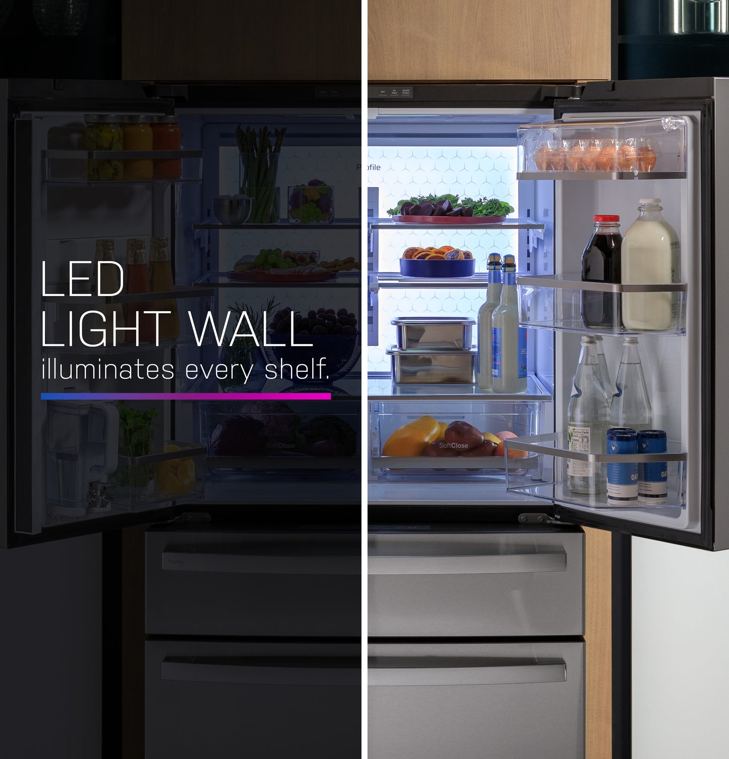 GE Profile™ ENERGY STAR® 23.2 Cu. Ft. Smart Counter-Depth Fingerprint Resistant 4-Door French-Door Refrigerator