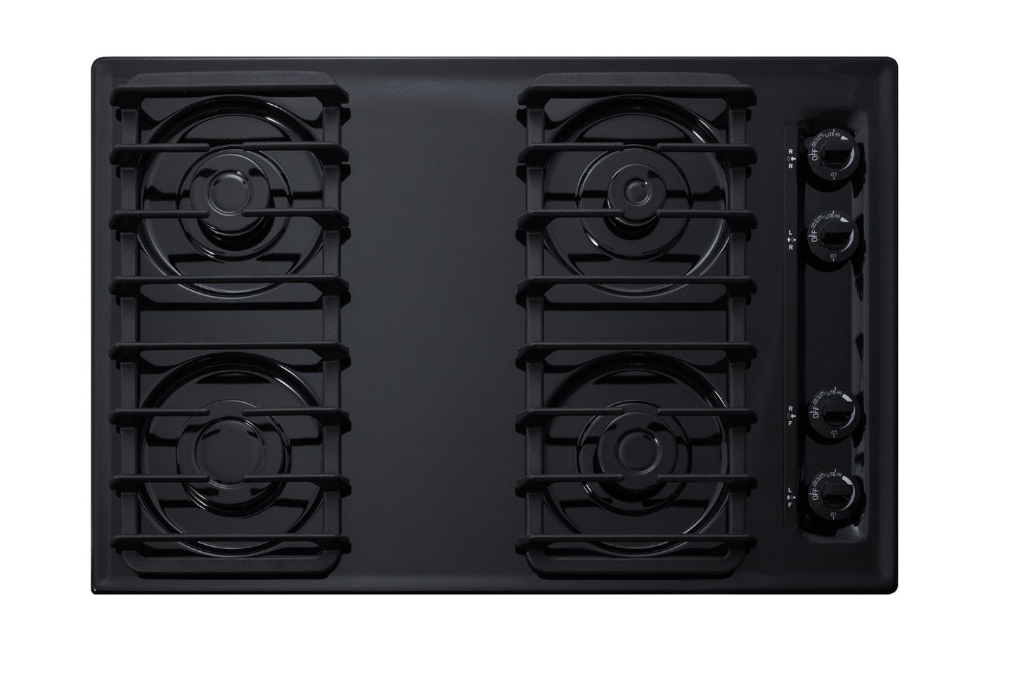 30" Wide 4-Burner Gas Cooktop