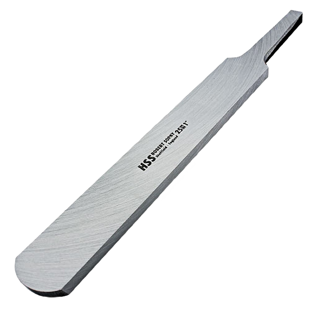 High-speed steel scraper blade with rounded nose for precision woodturning and home improvement tool use