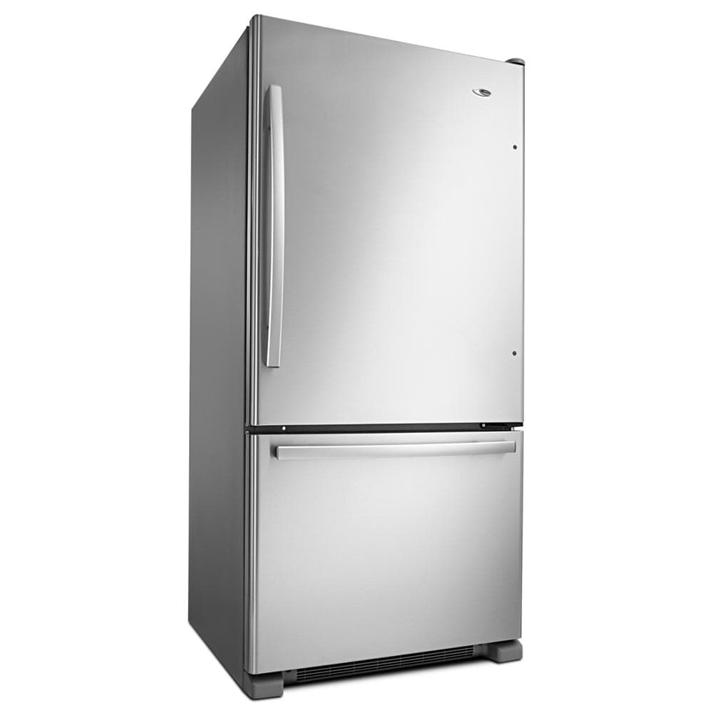 Amana® by Whirlpool Corp. 33-Inch Bottom-Freezer Refrigerator with EasyFreezer™ Pull-Out Drawer — 22 Cu. Ft.