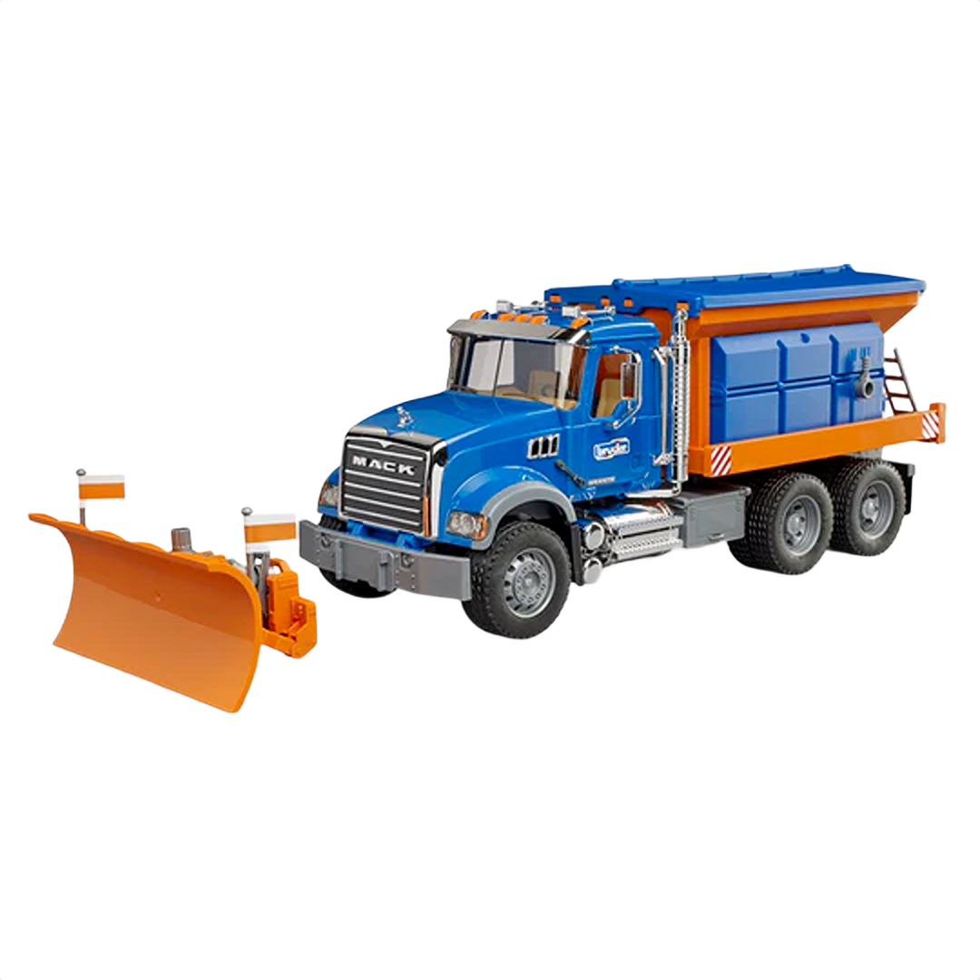 Blue and orange detailed snow plow truck toy with detachable wide blade for Vehicles & Remote Controlled Toys collection