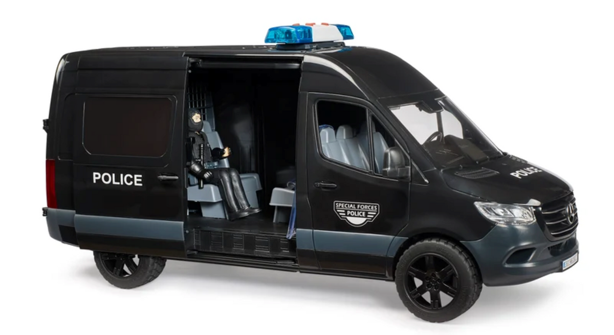 Bruder 02685 Mercedes-Benz Sprinter Police Special Forces with Police Figure