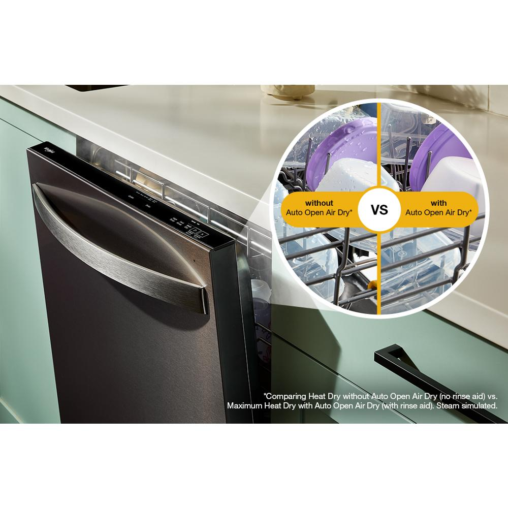 Whirlpool® 24-Inch Top Control Dishwasher with Total Coverage Wash and Auto Open Air Dry in Fingerprint Resistant Stainless Steel