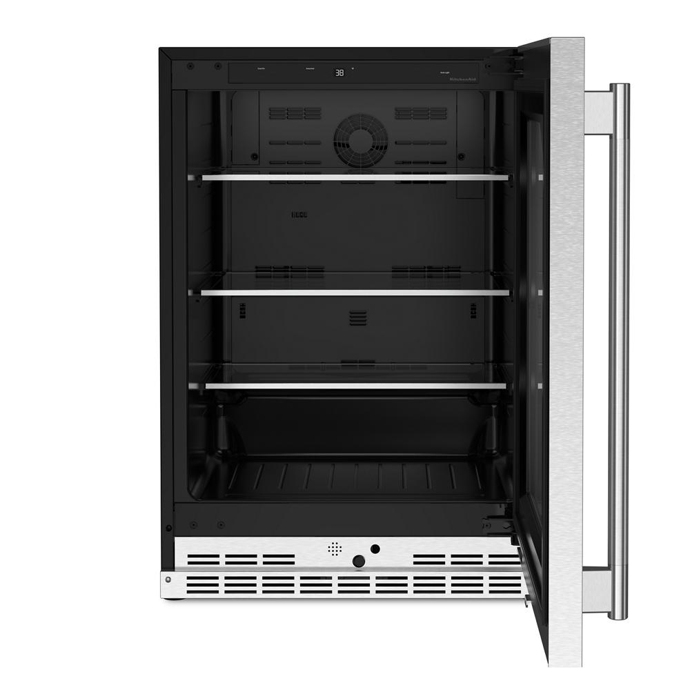 5.0 Cu. Ft. 24-Inch Undercounter Refrigerator with Right Door Swing in PrintShield® Stainless Steel
