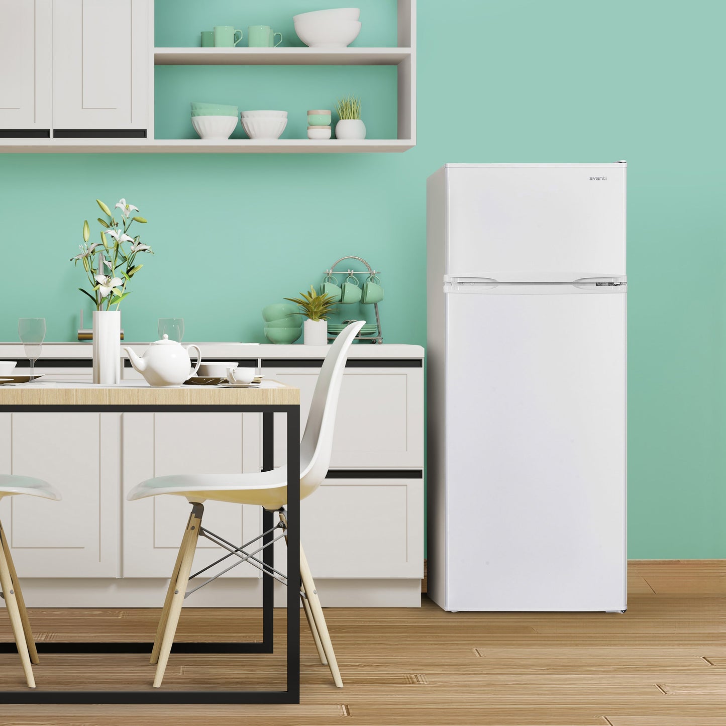 Avanti 7.5 cu. ft. Apartment Size Refrigerator - Stainless Steel
