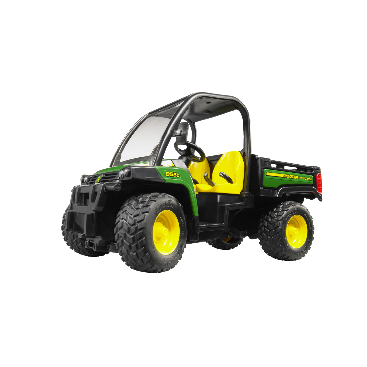 Green and yellow Bruder Toys John Deere Gator model with rugged tires from Vehicles & Remote Controlled Toys collection