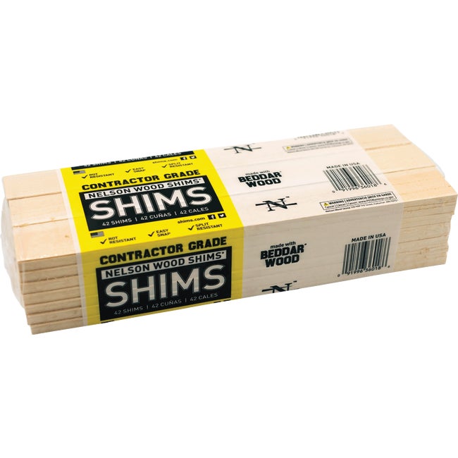 Beddar 12 in. Wood Shims (42-Pack)