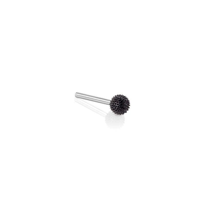 Sphere-shaped very coarse burr tool with metal shaft for woodworking and home improvement projects under $50