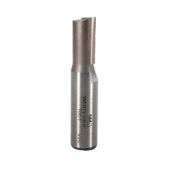 Straight single flute router bit in metal finish for woodworking in drill bits and tool accessories collections