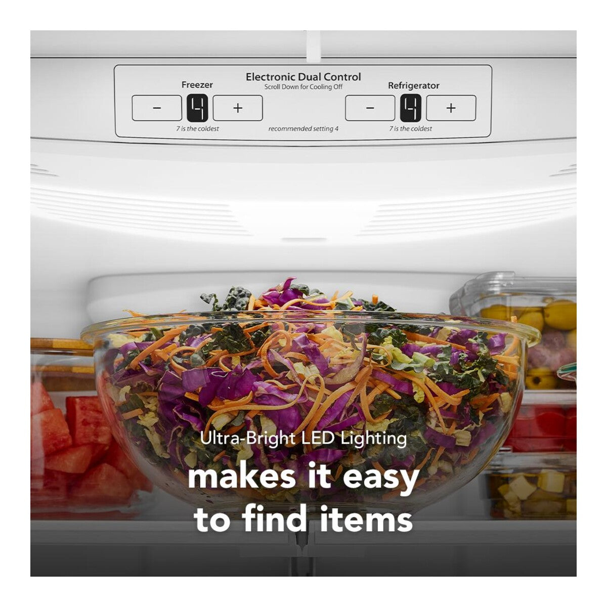 22 Cu. Ft. 33-Inch Bottom Mount Refrigerator with Left Door Swing in PrintShield® Stainless Steel