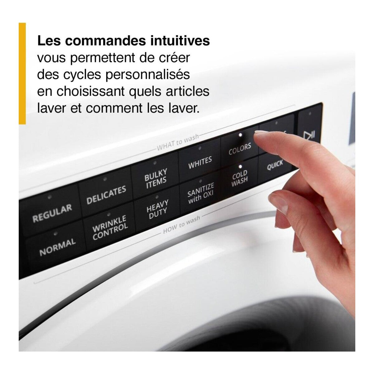 4.3 cu. ft. Closet-Depth Front Load Washer with Intuitive Controls