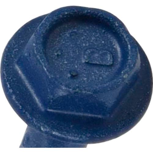 Close-up of blue mini-pin retainer clip designed for secure fastening in hardware and fasteners collections under $50.