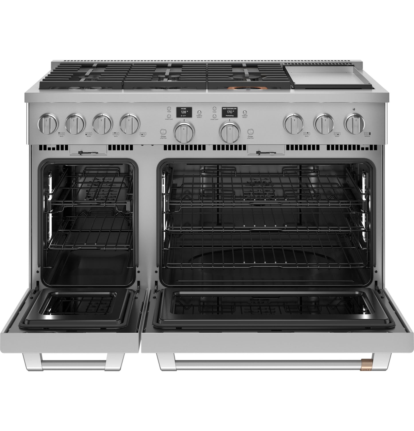 CAFÉ™ 48" Smart Dual-Fuel Commercial-Style Range with 6 Burners and Griddle (Natural Gas)