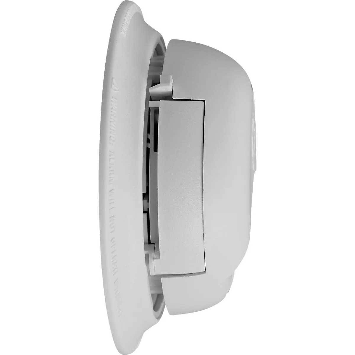 White battery-powered ionization smoke alarm with advanced sensing for fire safety in electrical and home improvement collections under $50