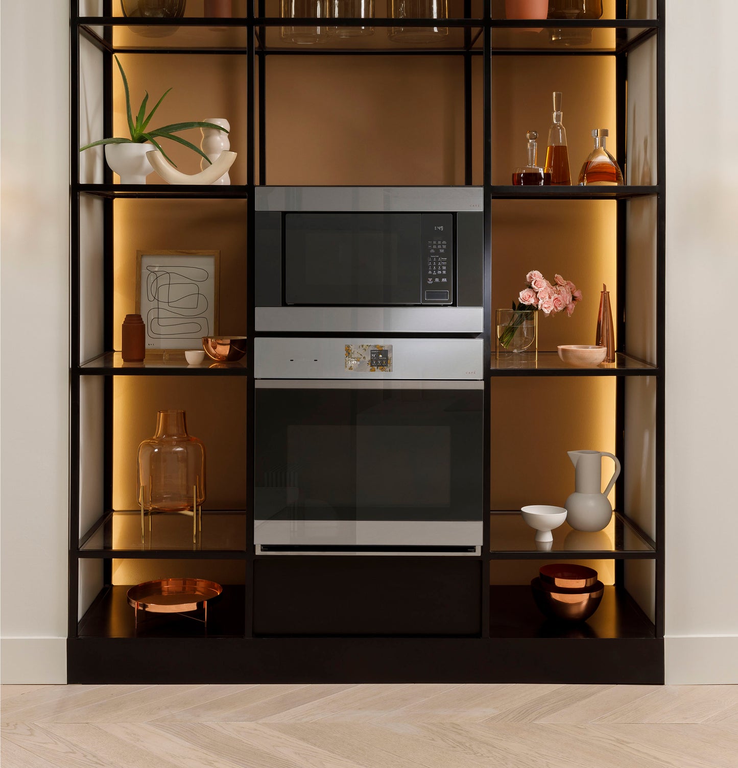 CAFÉ™ 30" Smart Built-In Convection Single Wall Oven in Platinum Glass