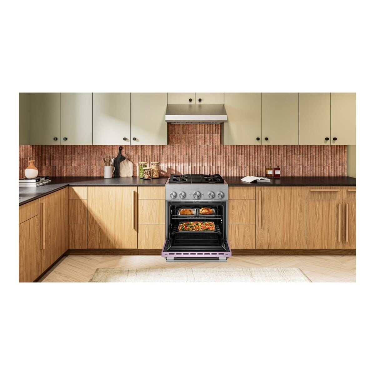 30-Inch 4 Burner Commercial-Style Dual Fuel Range with No Preheat Air Fry Mode