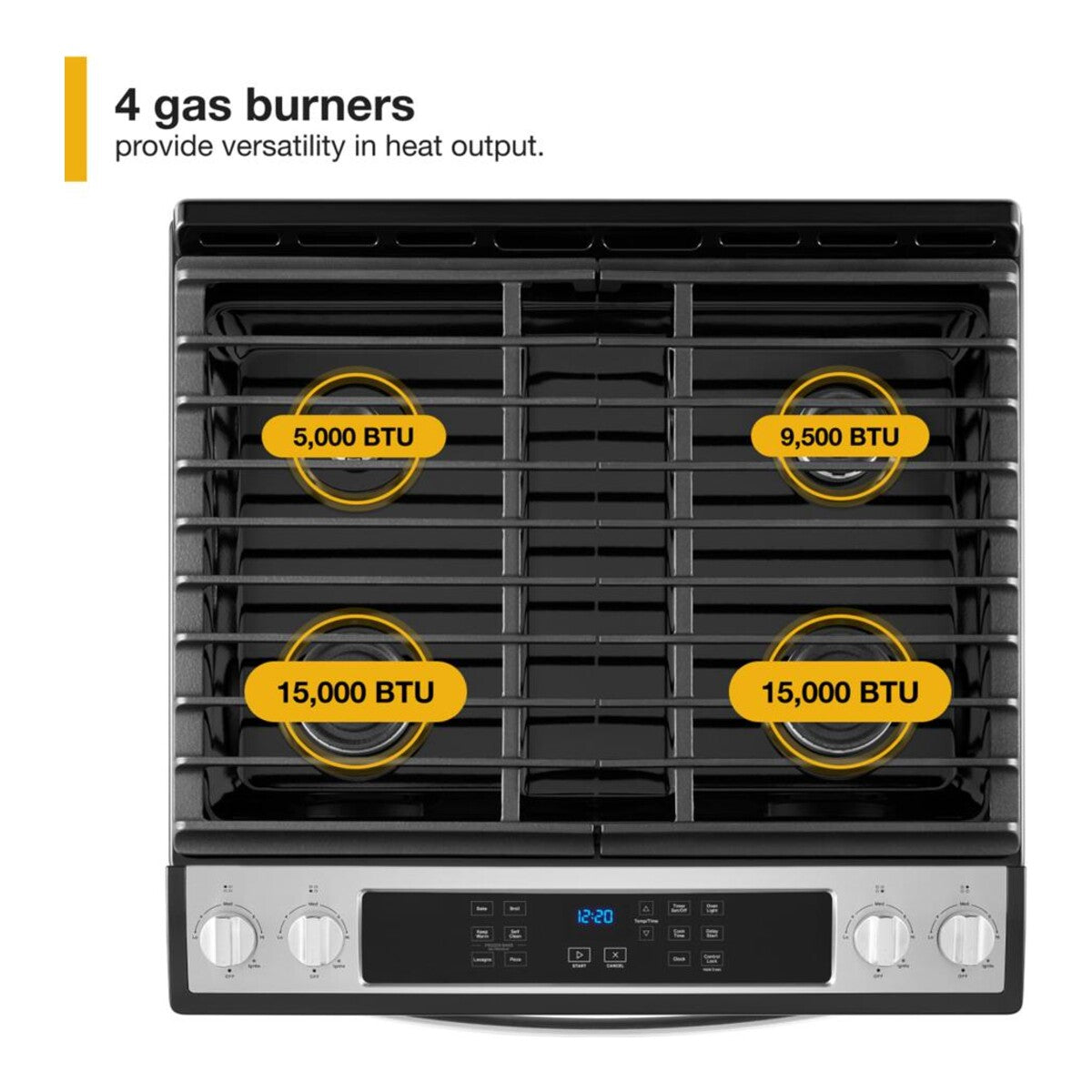 5.0 Cu. Ft. Whirlpool® Gas Range with Frozen Bake™ Technology
