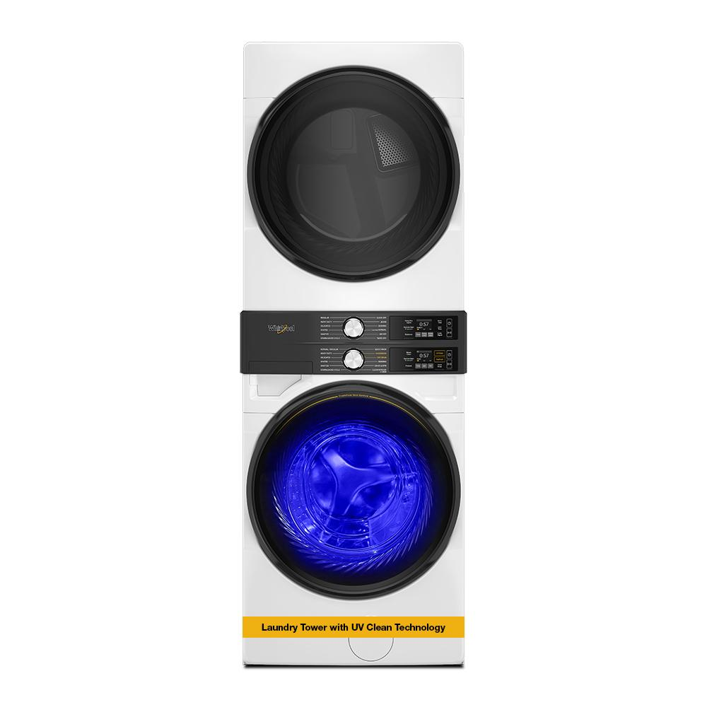 Smart ENERGY STAR® Front Load Laundry Tower with UV Clean Technology & FreshFlowTM Vent System 4.5 cu. ft. Washer & 7.4 cu. ft. Gas Dryer
