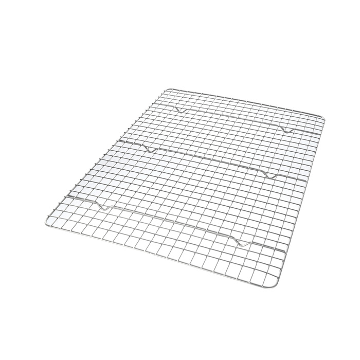 Rectangular metal cooling rack with non-stick grid design for bakeware and kitchen gadgets under $50 collections