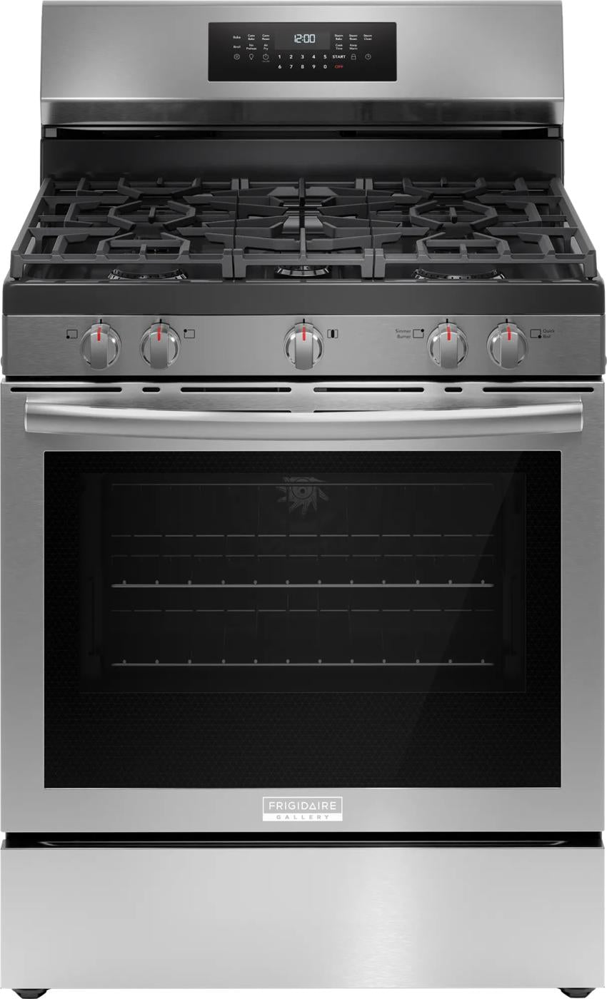 30" Rear Control Gas Range with Air Fry