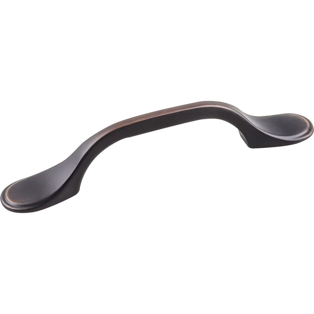 Brushed oil rubbed bronze 3 inch center-to-center cabinet pull for furniture hardware and home improvement