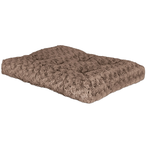 Soft tufted ombre taupe swirl pet bed with plush cushion in Pet & Animal collection under $100