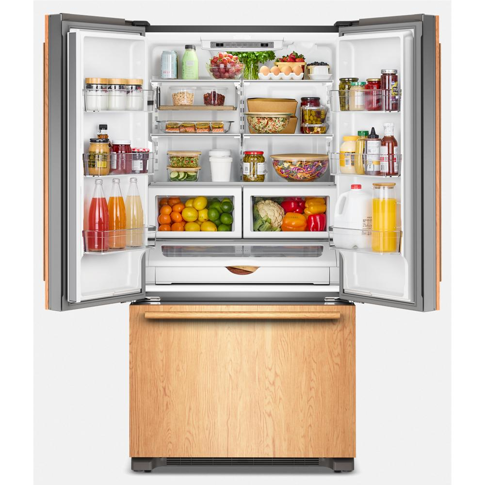 22 Cu. Ft. 36-Inch Panel-Ready Counter-Depth French Door Refrigerator with Internal Water Dispenser