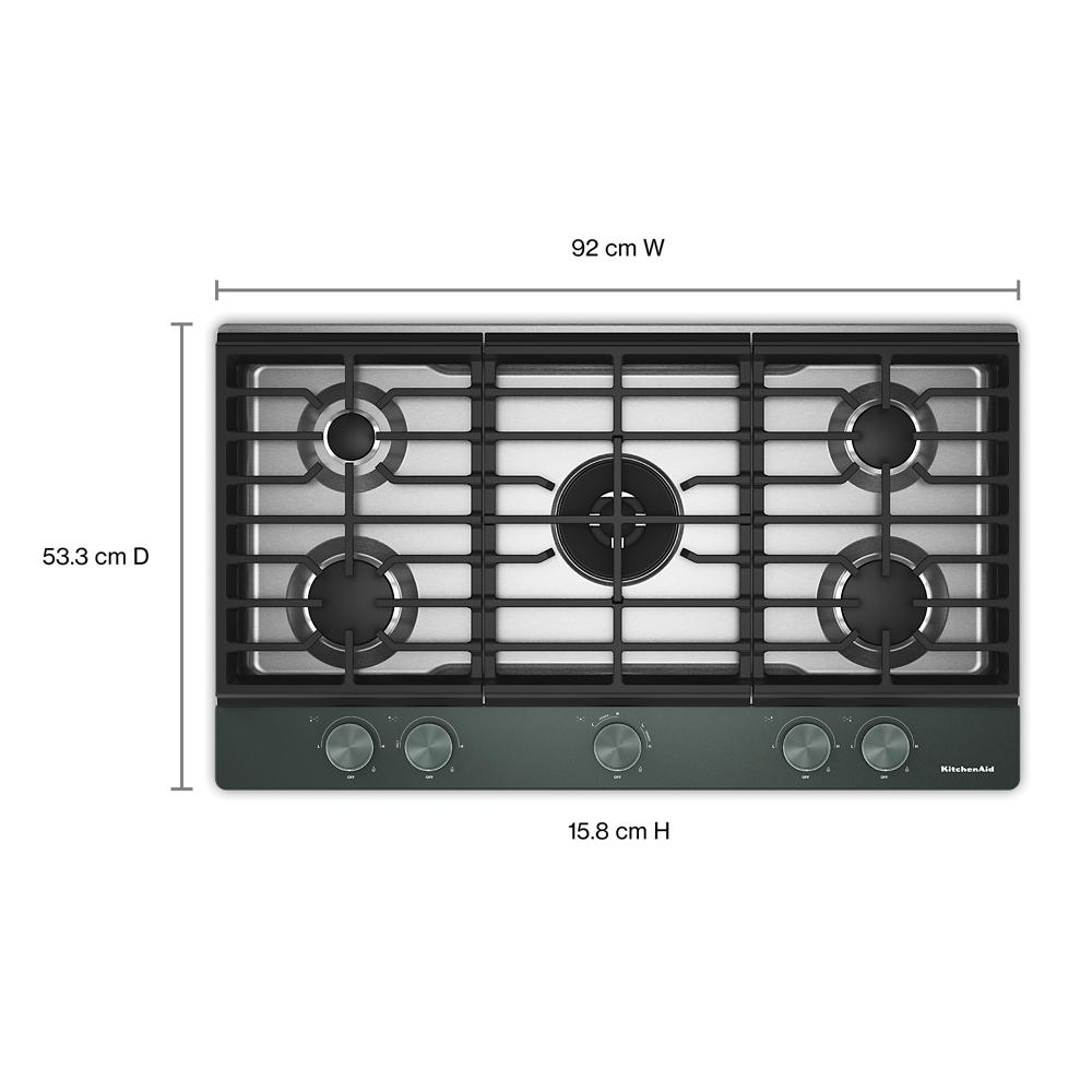 KitchenAid® 36  in. Gas Cooktop with 5 Burners and Integrated Wok Grate
