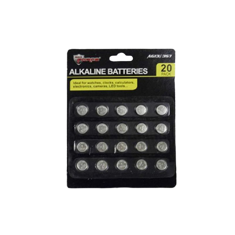 Pack of 20 small alkaline button cell batteries for household items and electronic devices under $50 collection