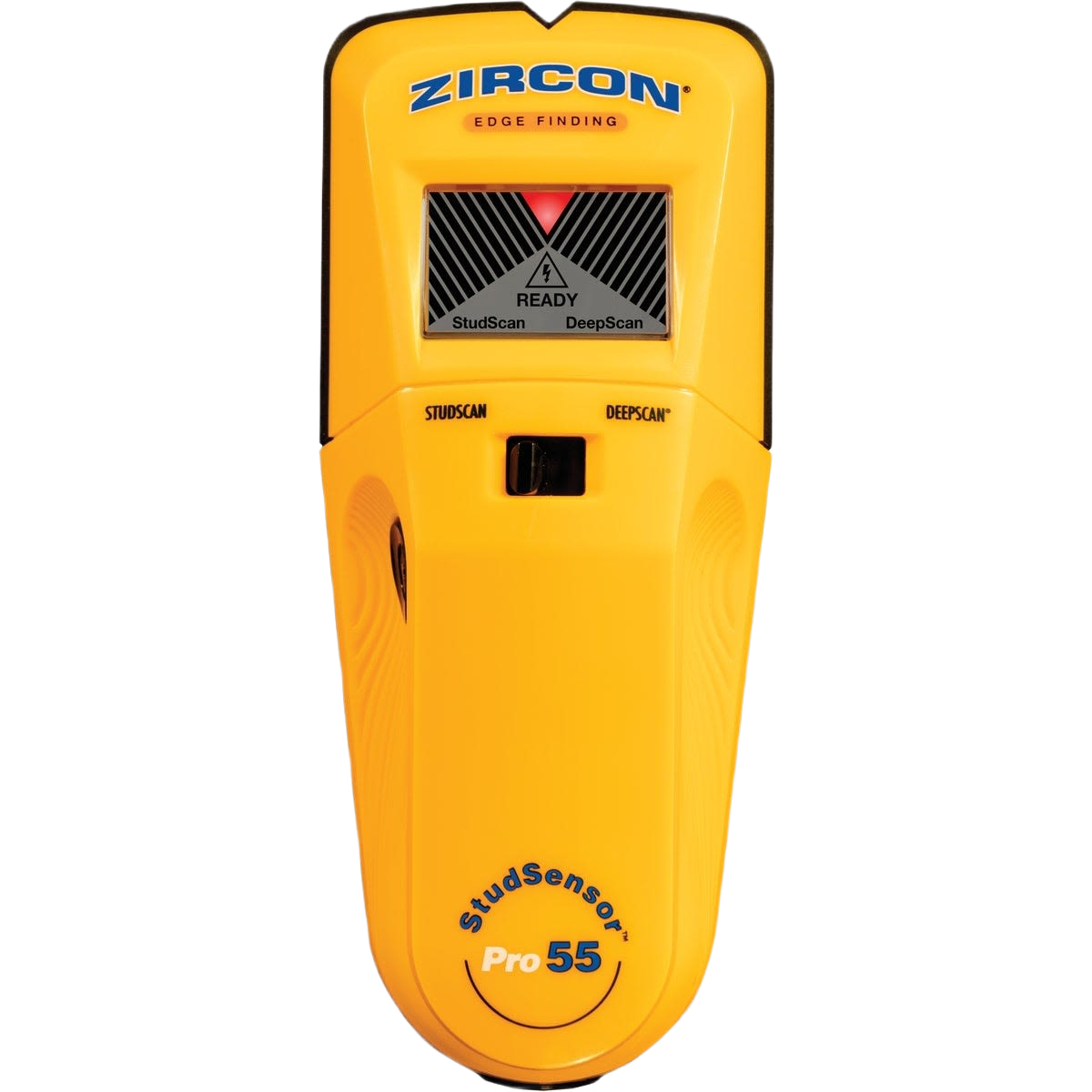 Yellow Zircon stud finder with LCD display for locating wood and metal studs in woodworking and hand tools collections