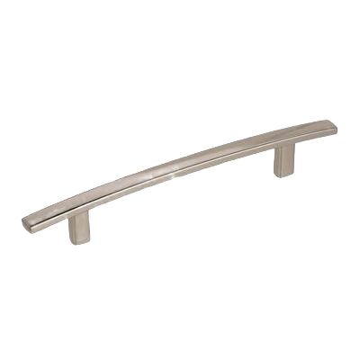 Polished nickel cabinet pull with curved design, part of hardware and furniture accessories under $50 collection