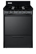 24" Wide Gas Range, Open Burners