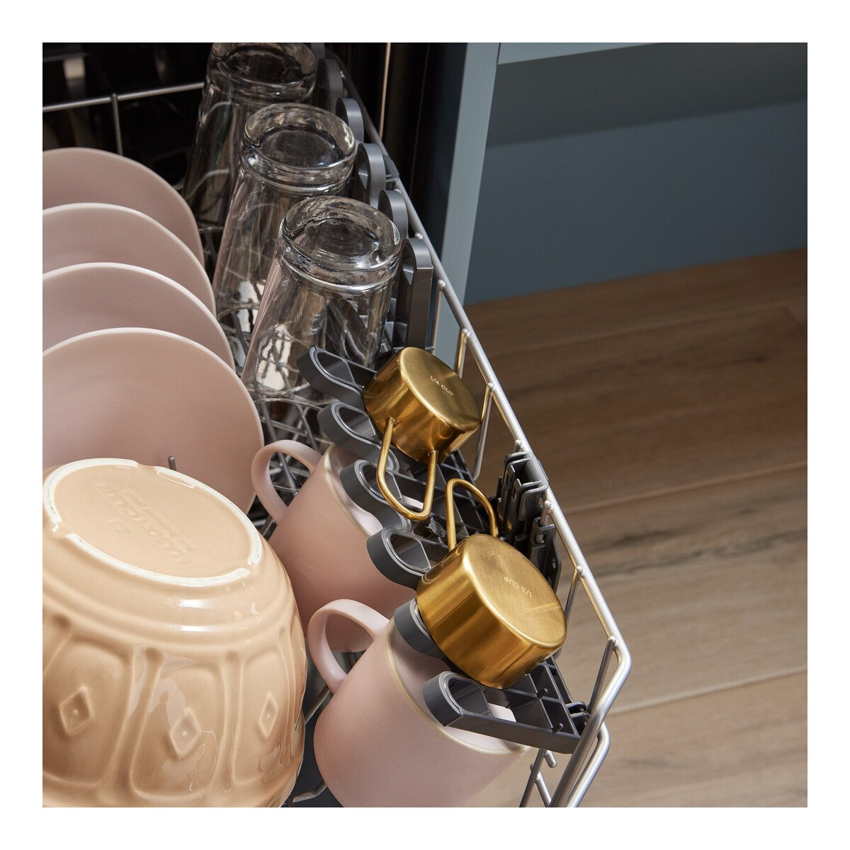 44 dBA ADA Compliant Dishwasher Flush with Cabinets with 3rd Rack
