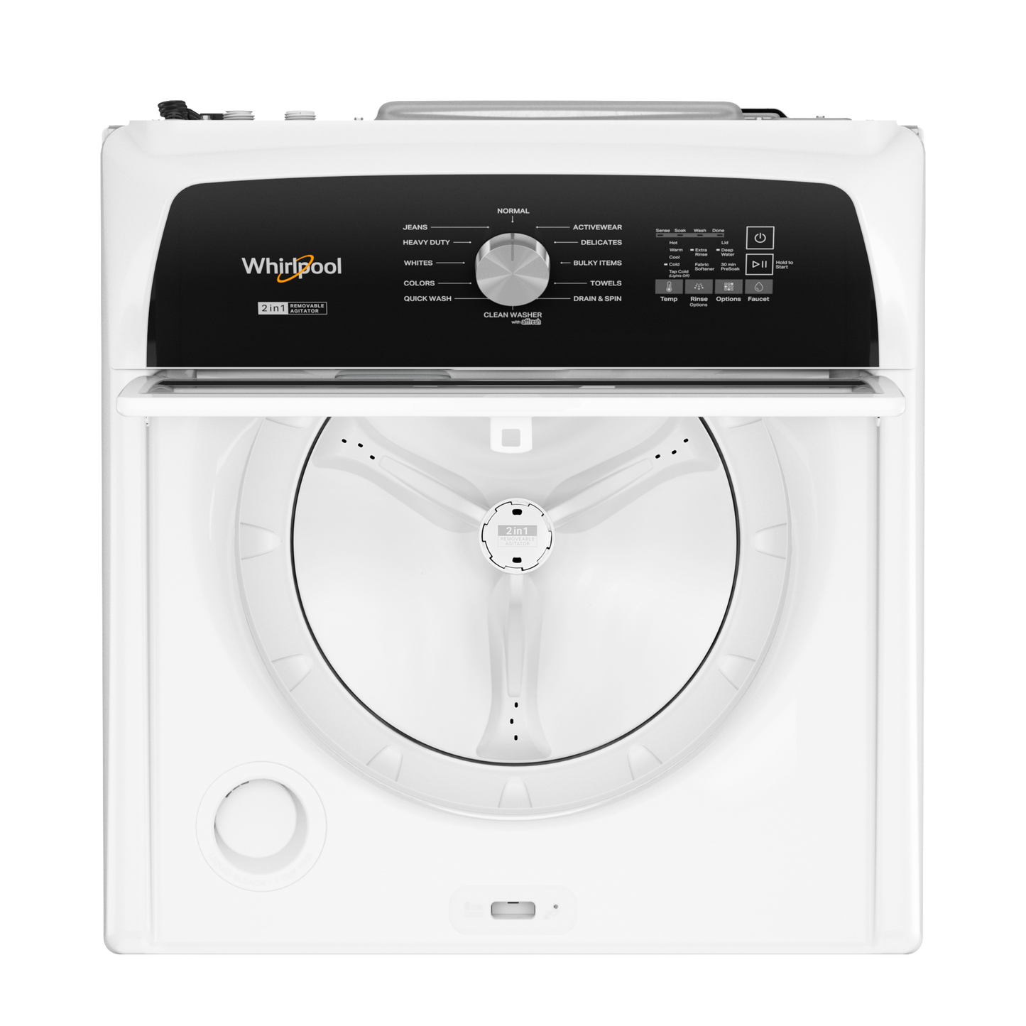 4.7-4.8 Cu. Ft. Top Load Washer with 2 in 1 Removable Agitator