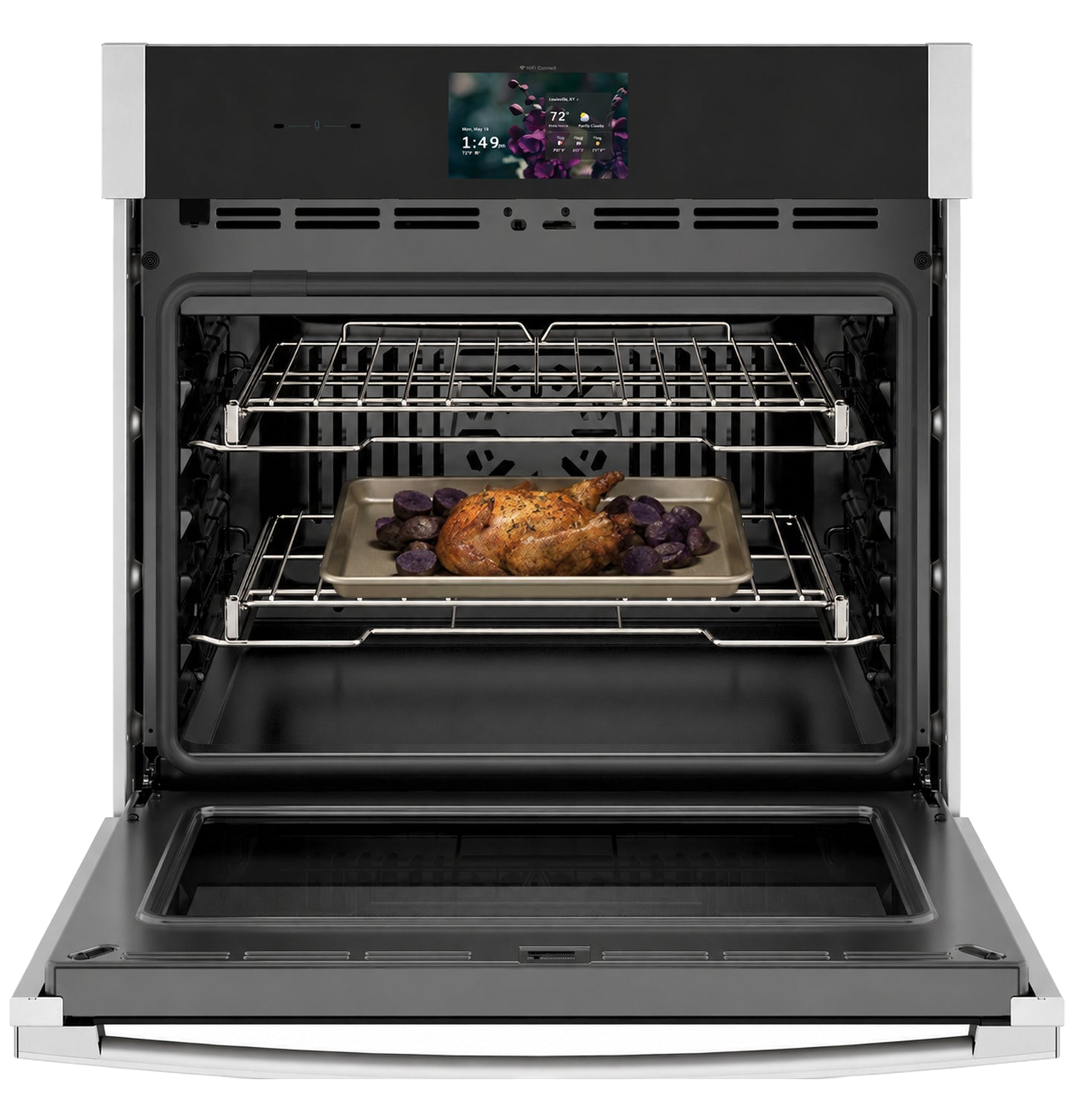 GE Profile™ 30" Smart Built-In Convection Single Wall Oven with In-Oven Camera and No Preheat Air Fry