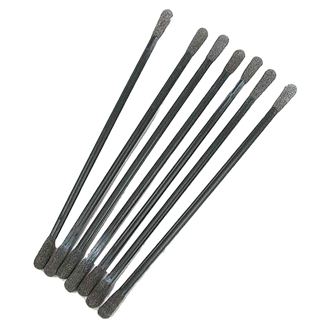 Eight gray sanding swabs with fine and coarse grip textures for detailed smoothing in home improvement tools collections