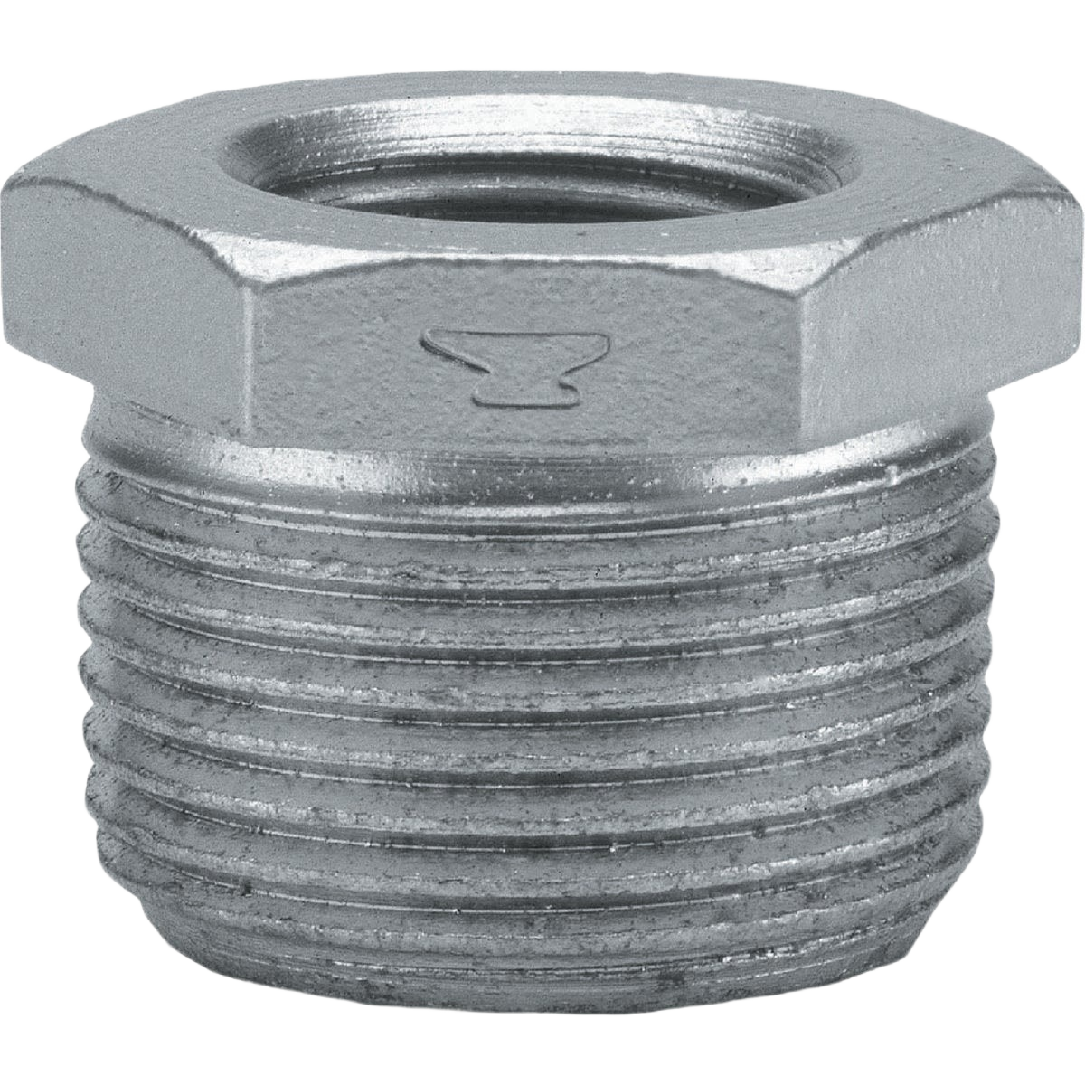 Galvanized malleable iron hex bushing for plumbing and galvanized fittings in pipes & fittings collections under $50