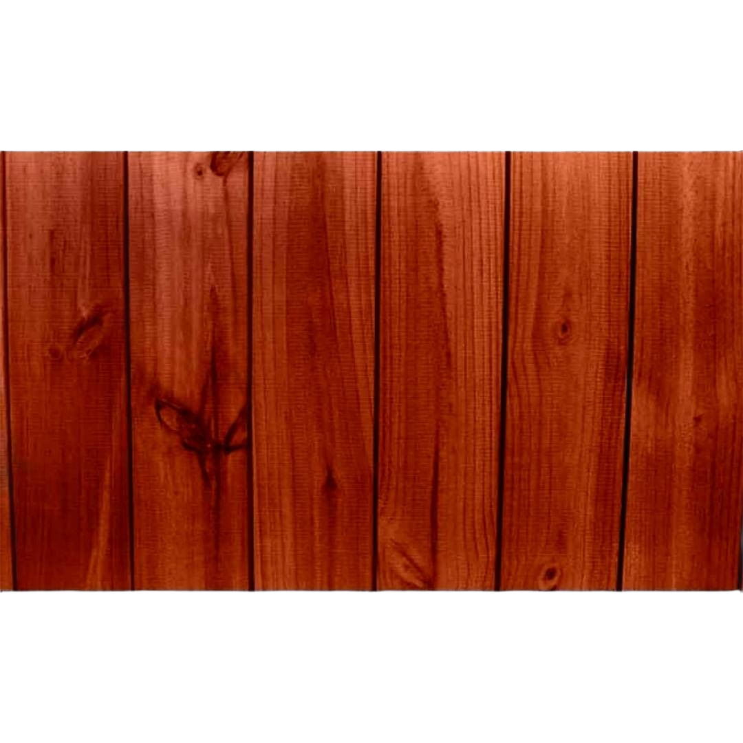 Wooden surface with rich redwood stain, part of exterior stain and sealer collections for home improvement projects