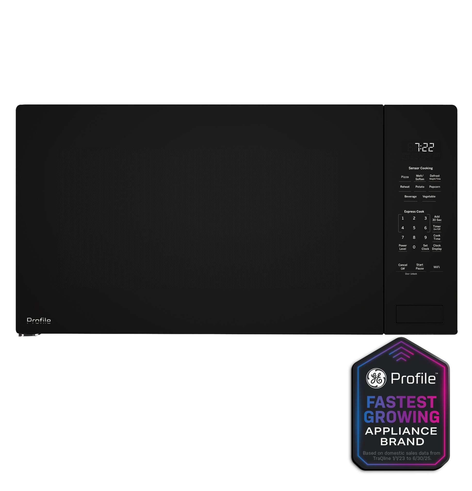 Built-in black GE Profile sensor microwave oven with digital control panel from Microwaves and Kitchen & Kitchenware collections