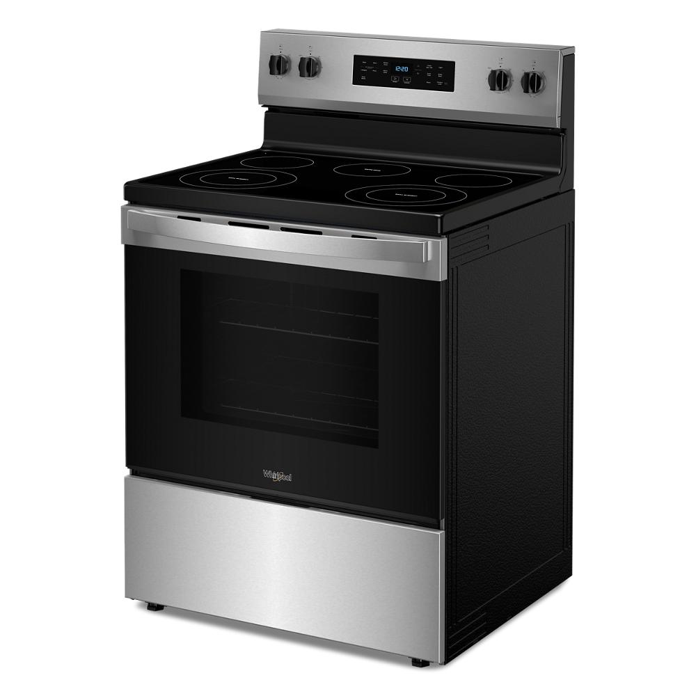 30-inch Electric Range with No Preheat Mode and Steam Clean