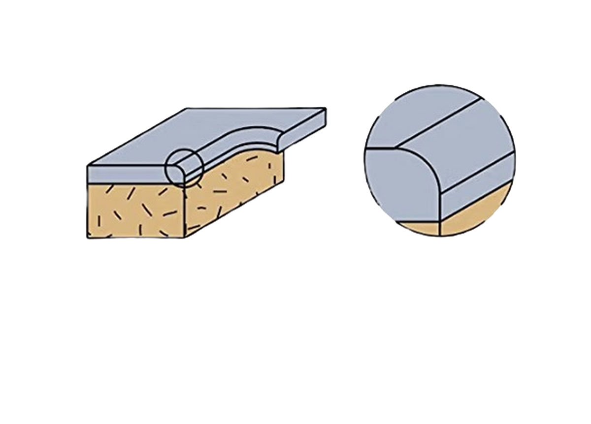 CMT Orange Tools 1/2" x 3/8" File-Free Flush Trim Bits For Laminate, 1/4" Shank