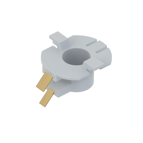 White plastic headlight bulb socket with metal connectors for John Deere parts and accessories under $50 collection