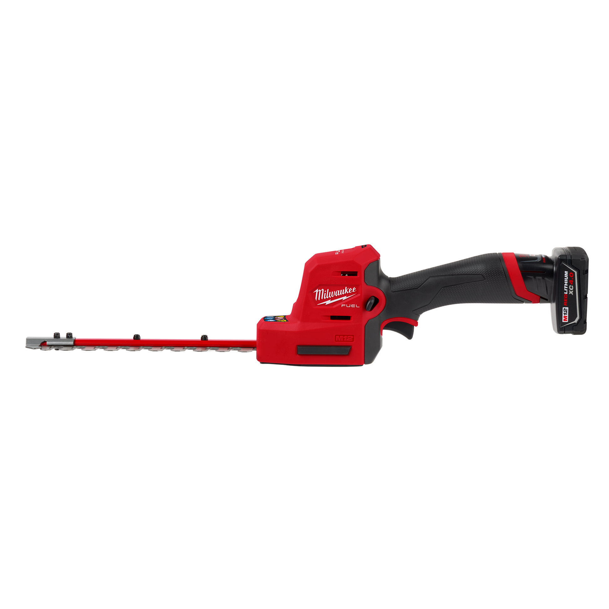 Compact Milwaukee cordless hedge trimmer with 8-inch blade and battery for efficient tools and home improvement use