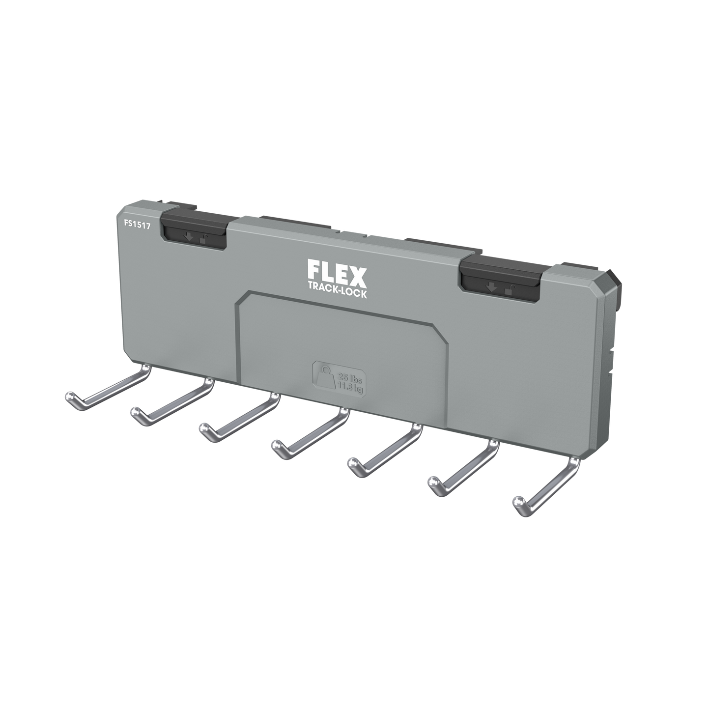 FLEX TRACK LOCK™ 7-Straight Hook Rack