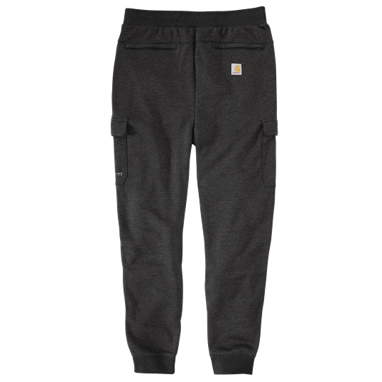 Carbon heather sweatpants with relaxed fit and cargo pockets designed for durable casual and work wear comfort