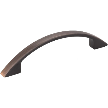 Brushed oil rubbed bronze cabinet pull with 96mm hole spacing in furniture accessories and hardware collections under $50