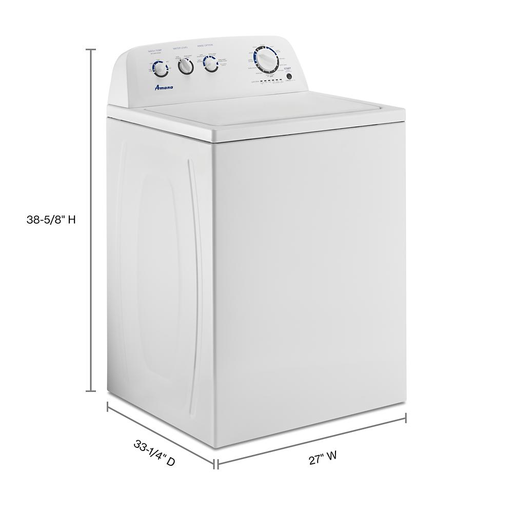White large capacity top load washer with control dials and smooth exterior, part of washers and appliances collection