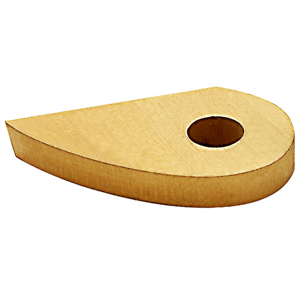 Titanium nitride coated teardrop-shaped cutter blade with center hole for woodworking tools under $50 collection