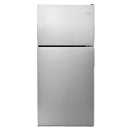 30-inch stainless steel top-freezer refrigerator with glass shelves, gallon door bins, and humidity-controlled drawer in appliances collection