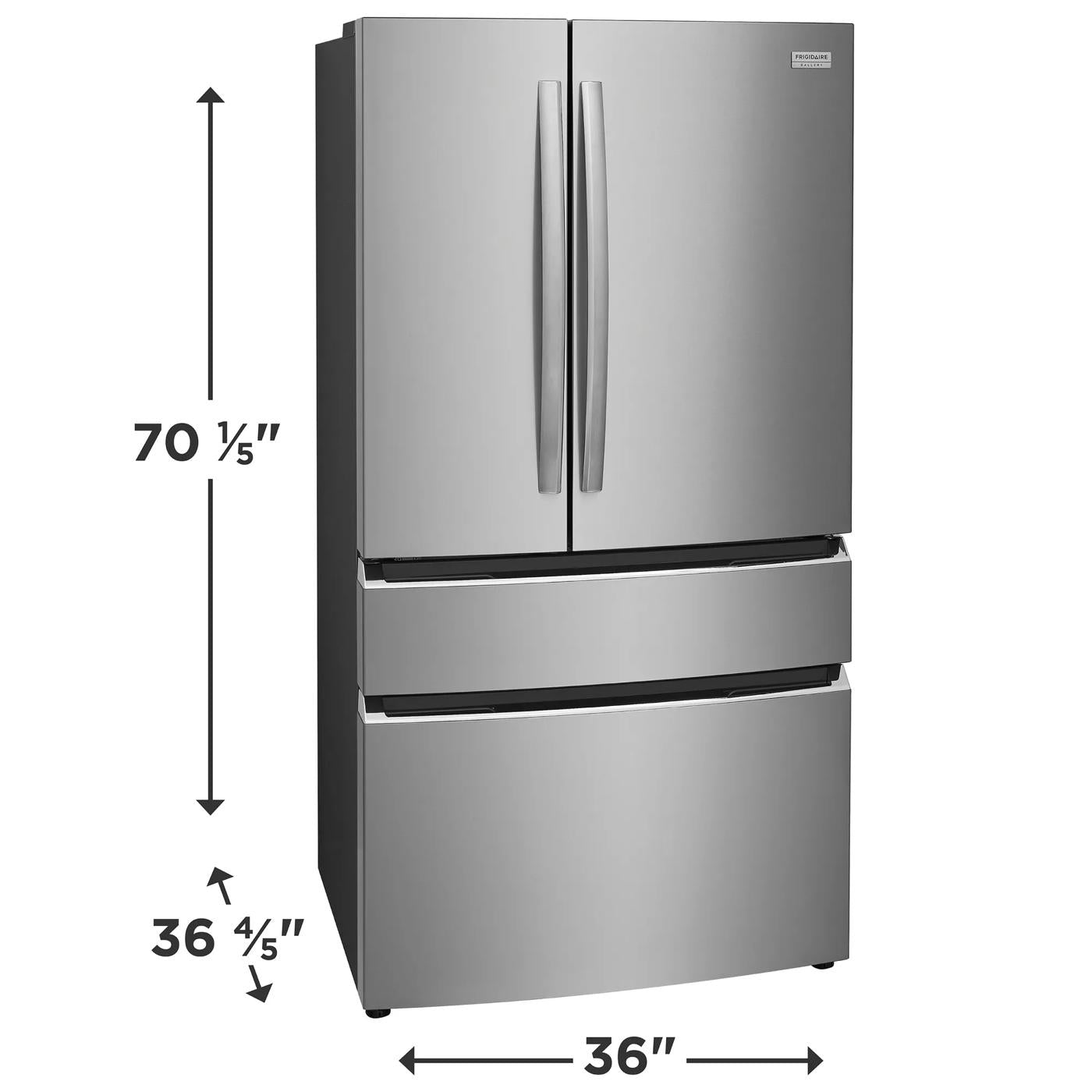 27 Cu. Ft. Standard-Depth 4-Door French Door Refrigerator